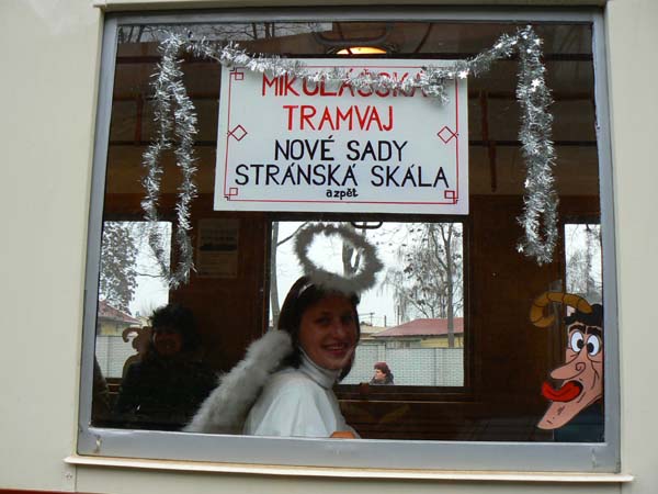 Mikulášská tramvaj DPMB