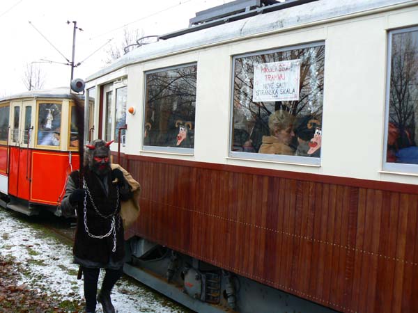 Mikulášská tramvaj DPMB